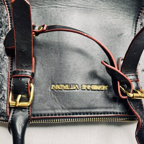 Genuine Leather Black Bag by Adrienne Vittadini - Picture 4 of 14